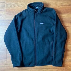 Patagonia mens large navy black zip up jacket